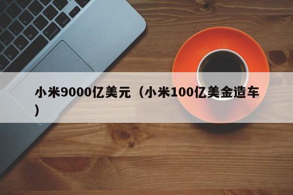 小米9000亿美元（小米100亿美金造车）