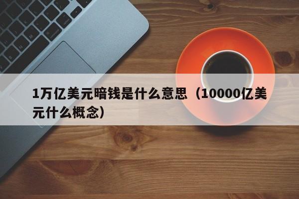 1万亿美元暗钱是什么意思（10000亿美元什么概念）