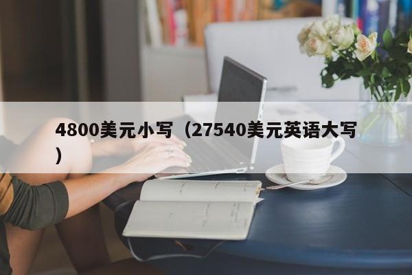 4800美元小写（27540美元英语大写）